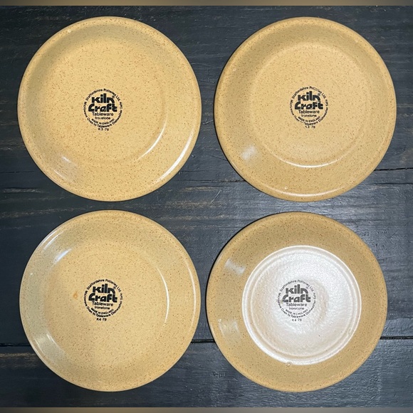 VTG Kiln Craft BACCHUS Saucer (4) Staffordshire Potteries  1970s 5 1/2” England - Picture 3 of 7